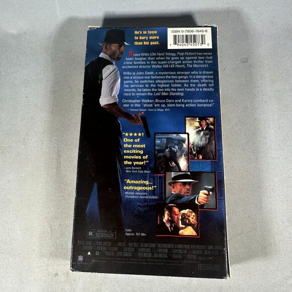 Bruce Willis Last Man Standing VHS Original Box R Walter Hill Action Drama 1996 - Picture 2 of 3